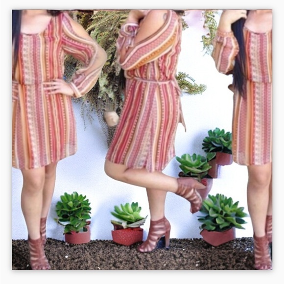 Gorgeous Mine Boho Tunic/Dress size  large NWOT -festival,beach,wedding​​​​​ - Picture 5 of 11